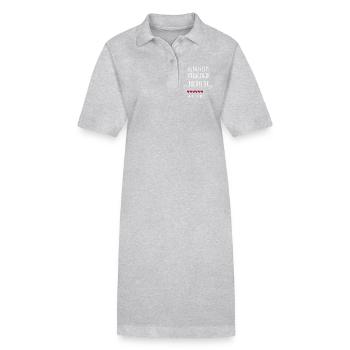 Kindheitspädagogik Bachelor Studium Geschenk - Stanley/Stella Frauen Bio-Polokleid PAIGER - Grau meliert - Vorne