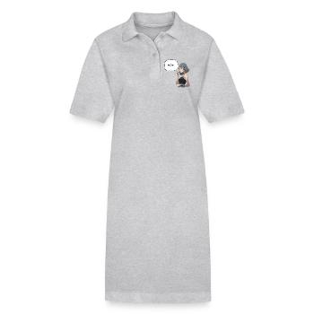 WOW - Fille manga - Robe polo bio PAIGER Stanley/Stella Femme - gris chiné - Devant