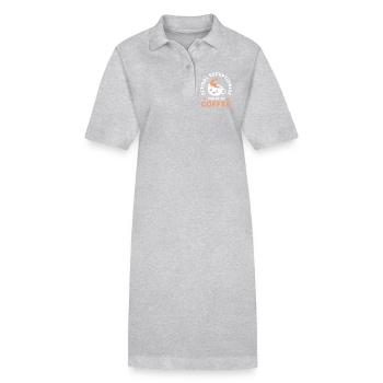 Réceptionniste Réceptionniste scolaire - Robe polo bio PAIGER Stanley/Stella Femme - gris chiné - Devant