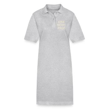Encore une Page - Robe polo bio PAIGER Stanley/Stella Femme - gris chiné - Devant