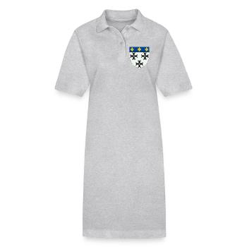 Wappen von Moulins - Stanley/Stella Frauen Bio-Polokleid PAIGER - Grau meliert - Vorne