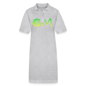 Om Namaste - Stanley/Stella Frauen Bio-Polokleid PAIGER - Grau meliert - Vorne