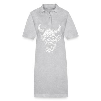 Freaking Weird - Stanley/Stella PAIGER Organic Women’s Polo Dress - heather grey - Front
