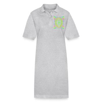 Jesus Christus, IHS, Jesuiten, Jesuitenorden - Stanley/Stella Frauen Bio-Polokleid PAIGER - Grau meliert - Vorne