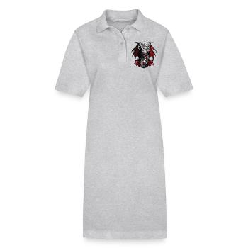 Dragon de feu Dragon Portrait pour Dragon Fans Dragon - Robe polo bio PAIGER Stanley/Stella Femme - gris chiné - Devant