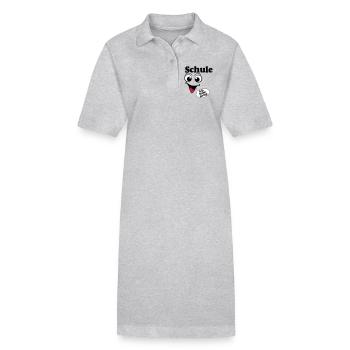 Abschluß , Schule ich habe fertig (25) - Stanley/Stella Frauen Bio-Polokleid PAIGER - Grau meliert - Vorne