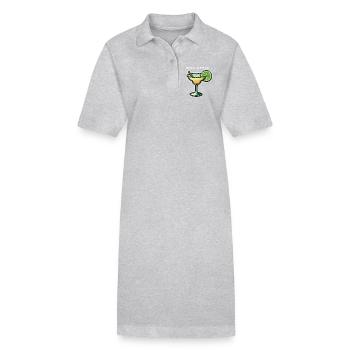 Margarita s’il vous plaît! - Robe polo bio PAIGER Stanley/Stella Femme - gris chiné - Devant