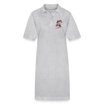 Chiens de chien - Robe polo bio PAIGER Stanley/Stella Femme - gris chiné - Devant