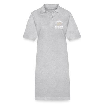 Es ist ein Chris-Ding, das du nicht verstehen würdest - Stanley/Stella Frauen Bio-Polokleid PAIGER - Grau meliert - Vorne
