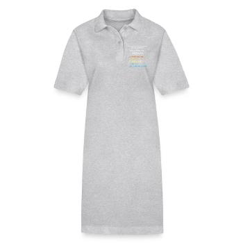 Vétérinaire, Réceptionniste, Vétérinaire, Secrétaire - Robe polo bio PAIGER Stanley/Stella Femme - gris chiné - Devant