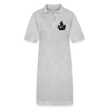 Zigarrenhähnchen im Smoking - Stanley/Stella Frauen Bio-Polokleid PAIGER - Grau meliert - Vorne