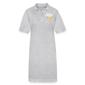 Die Lage Ist Besäufniserregend Saufen Party Bier - Stanley/Stella Frauen Bio-Polokleid PAIGER - Grau meliert - Vorne