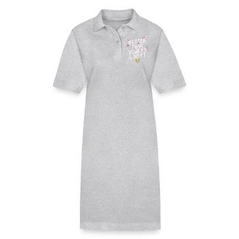 Mieux que votre ex et votre prochaine rupture Single Party - Robe polo bio PAIGER Stanley/Stella Femme - gris chiné - Devant
