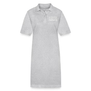 Lagerarbeiter Badass - Stanley/Stella Frauen Bio-Polokleid PAIGER - Grau meliert - Vorne