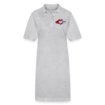 Albanien Puerto Rico Hände Herzform used - Stanley/Stella Frauen Bio-Polokleid PAIGER - Grau meliert - Vorne