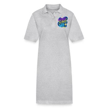 Scolarisation des écoliers - Robe polo bio PAIGER Stanley/Stella Femme - gris chiné - Devant