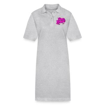 Team Braut - Stanley/Stella Frauen Bio-Polokleid PAIGER - Grau meliert - Vorne
