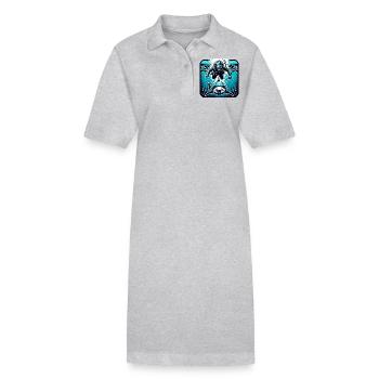 Tauchen Taucher - Stanley/Stella Frauen Bio-Polokleid PAIGER - Grau meliert - Vorne