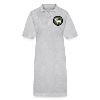 Jäger Jagen Elch - Stanley/Stella Frauen Bio-Polokleid PAIGER - Grau meliert - Vorne