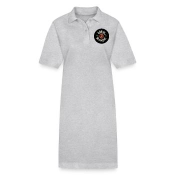 Vinyl Never Die - Stanley/Stella PAIGER Organic Women’s Polo Dress - heather grey - Front
