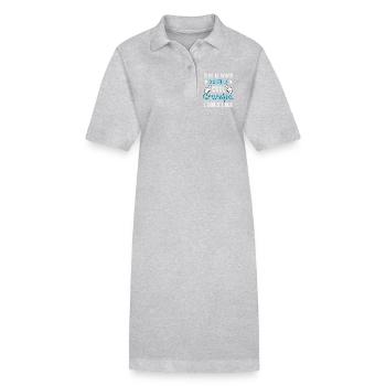 Grand-père grand-père - Robe polo bio PAIGER Stanley/Stella Femme - gris chiné - Devant