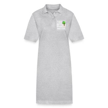 Arbres - Robe polo bio PAIGER Stanley/Stella Femme - gris chiné - Devant