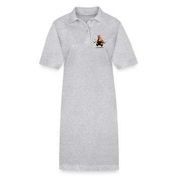 Bodybuilder Fitness - Robe polo bio PAIGER Stanley/Stella Femme - gris chiné - Devant