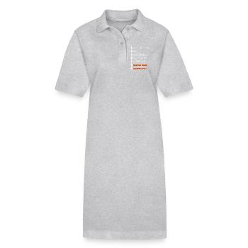 Jours de la semaine / Cycle hebdomadaire - Robe polo bio PAIGER Stanley/Stella Femme - gris chiné - Devant
