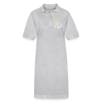 Design Tennis - Robe polo bio PAIGER Stanley/Stella Femme - gris chiné - Devant