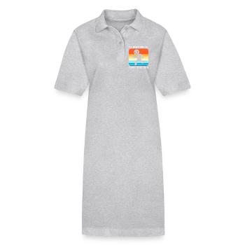 Futurs papas, futurs pères - Robe polo bio PAIGER Stanley/Stella Femme - gris chiné - Devant