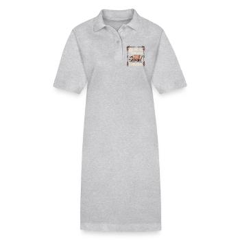 Gib mir dein Schwein in Decken - Stanley/Stella Frauen Bio-Polokleid PAIGER - Grau meliert - Vorne
