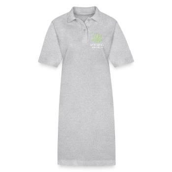 Funny Stoner Outfits - Stanley/Stella PAIGER Organic Women’s Polo Dress - heather grey - Front