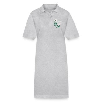 Chemise radicalisée par la décence pour activistes - Robe polo bio PAIGER Stanley/Stella Femme - gris chiné - Devant