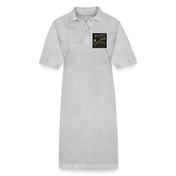 Neighborhood Watch Kröte Horror Vintage LO-FI  - Stanley/Stella Frauen Bio-Polokleid PAIGER - Grau meliert - Vorne