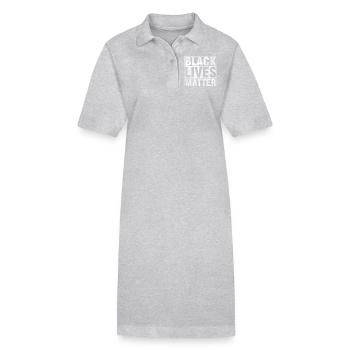 Black Lives Matter, Black Lives Matter - Robe polo bio PAIGER Stanley/Stella Femme - gris chiné - Devant