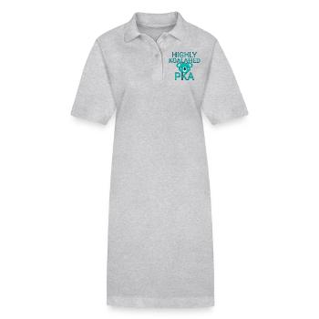 Pharmacie PKA Koalafied - Robe polo bio PAIGER Stanley/Stella Femme - gris chiné - Devant