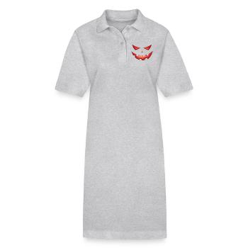 Halloween Costume - Stanley/Stella PAIGER Organic Women’s Polo Dress - heather grey - Front