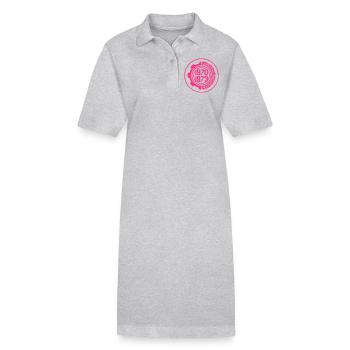 Dourou: Ein algerischer Cent (1ct) - Stanley/Stella Frauen Bio-Polokleid PAIGER - Grau meliert - Vorne