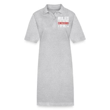 Rules for dating my daughter - Stanley/Stella PAIGER Organic Women’s Polo Dress - heather grey - Front