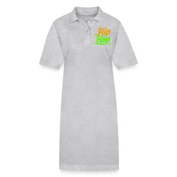Hip Hop - Stanley/Stella Frauen Bio-Polokleid PAIGER - Grau meliert - Vorne