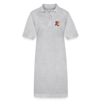 Frank-Walter Steinmeier - Robe polo bio PAIGER Stanley/Stella Femme - gris chiné - Devant