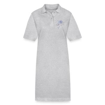 Feu d'artifice coloré avec des étoiles. - Robe polo bio PAIGER Stanley/Stella Femme - gris chiné - Devant