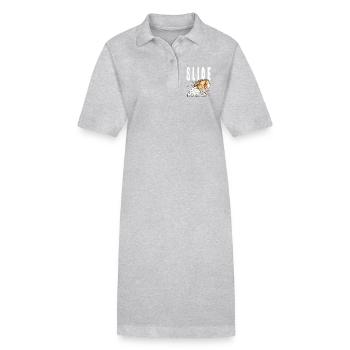 Westernpferd Slide - Stanley/Stella Frauen Bio-Polokleid PAIGER - Grau meliert - Vorne