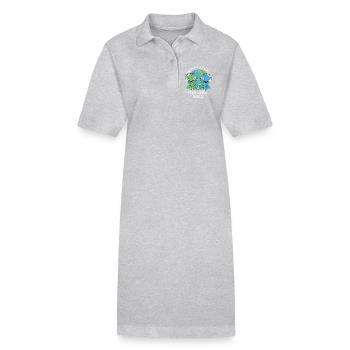 Hexenmeister, Voodoo Puppe - Stanley/Stella Frauen Bio-Polokleid PAIGER - Grau meliert - Vorne