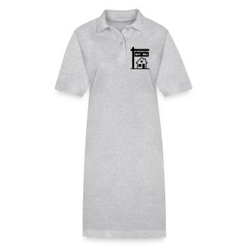 Acheter vente logo courtier - Robe polo bio PAIGER Stanley/Stella Femme - gris chiné - Devant