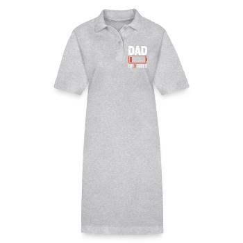 Batterie-Symbol des Vaters von 3 Mädchen - Stanley/Stella Frauen Bio-Polokleid PAIGER - Schwarz - Vorne