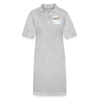 Trompeter Spieler Männer Frauen Trompeter Gag Trompete - Stanley/Stella Frauen Bio-Polokleid PAIGER - Grau meliert - Vorne
