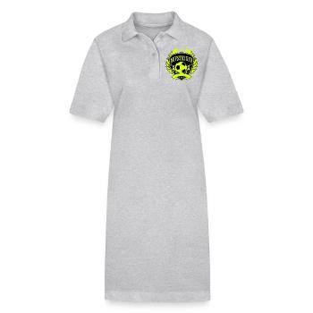 Aufsteiger Wappen Fußball - Stanley/Stella Frauen Bio-Polokleid PAIGER - Grau meliert - Vorne