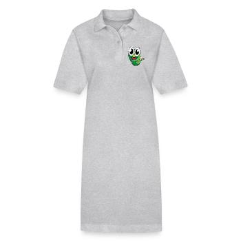 Lustige Raupe - Stanley/Stella Frauen Bio-Polokleid PAIGER - Grau meliert - Vorne