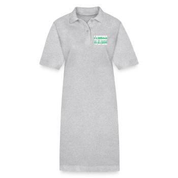 Jeux vidéo - Robe polo bio PAIGER Stanley/Stella Femme - gris chiné - Devant